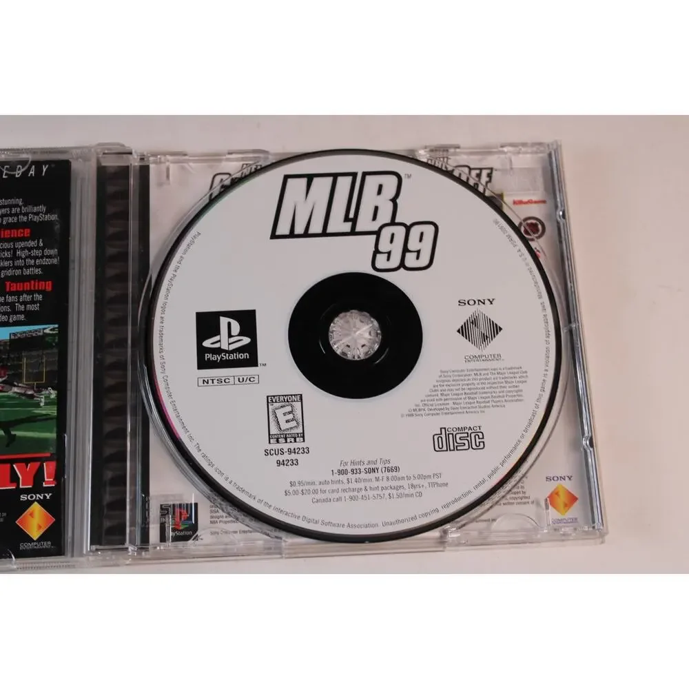MLB 99 (Sony PlayStation 1 PS1) Authentic, Complete, Tested/Works